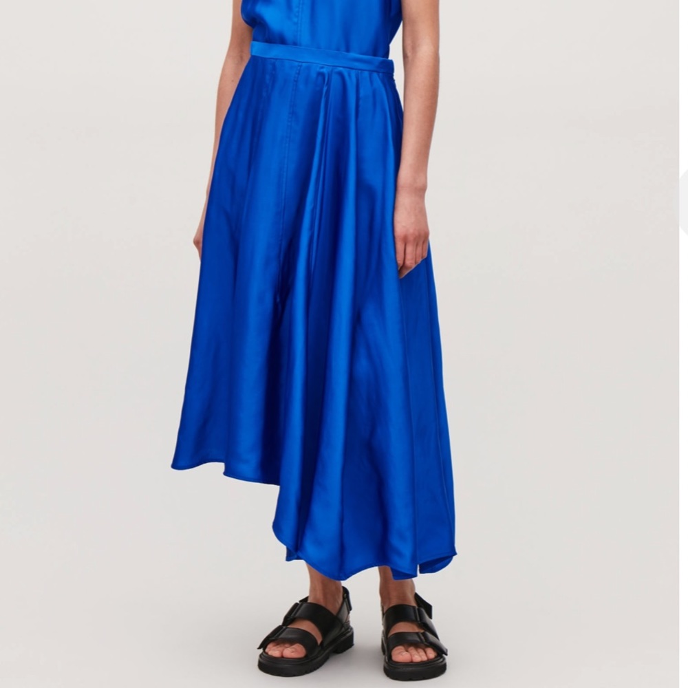 COS Topstitched Asymmetric Skirt
